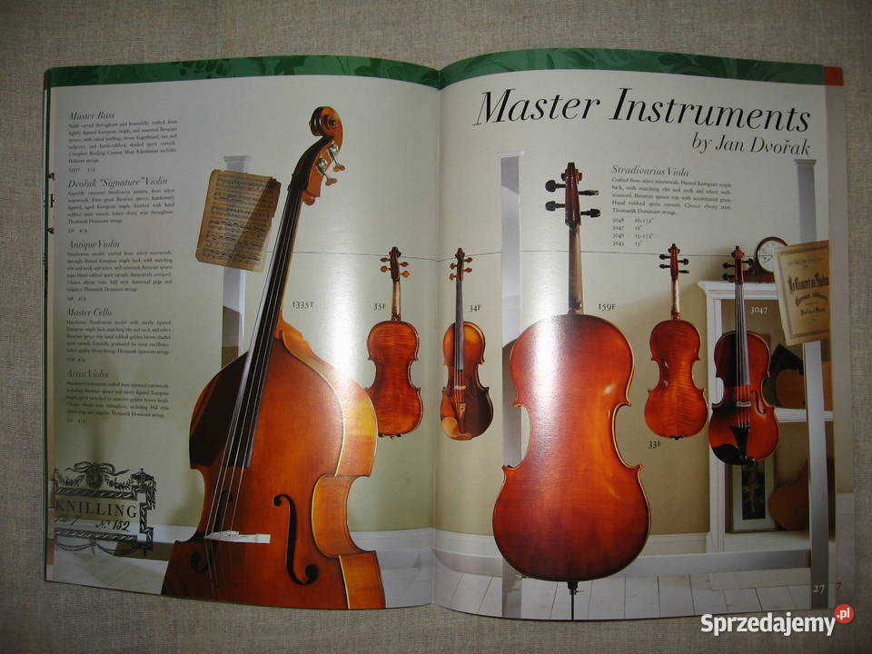 Knilling 2001 String Instruments catalog katalog Instrumenty smyczkowe Kultura i Rozrywka Kępice