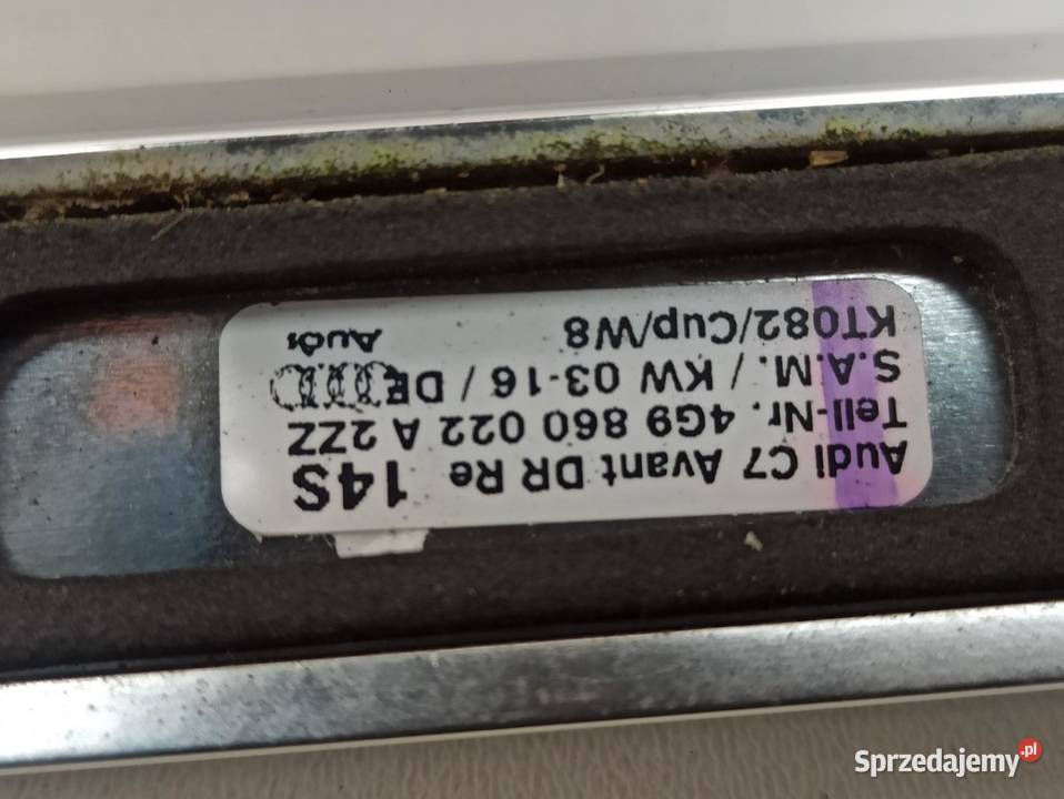 AUDI RELINGI DACHOWE KOMPLET 4G9860022A Relingi dachowe