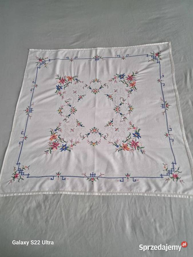 Serweta ręcznie haftowana łódzkie Skierniewice