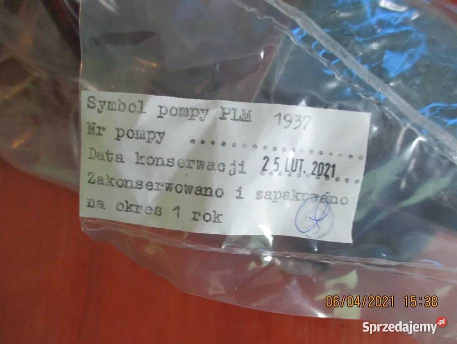 Pompa olejowa PLM 1937 do SW 680 ł 34 Mielec