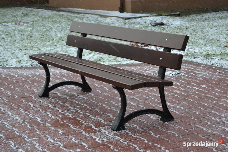 Ławka parkowa miejska ogrodowa żeliwna łódzka Dom i Ogród Zalesie