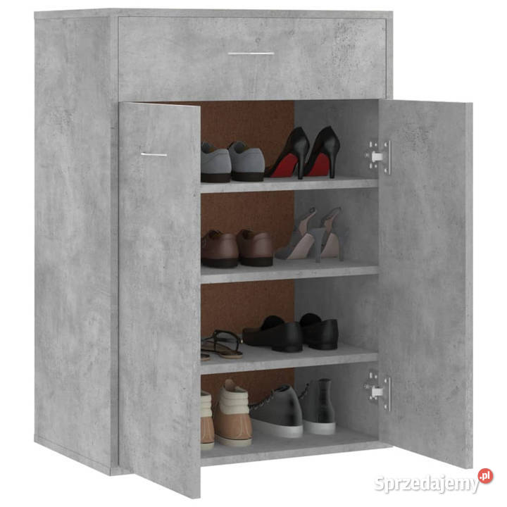 Szafka na buty szarość betonu 60x35x84 WM801075 Warszawa