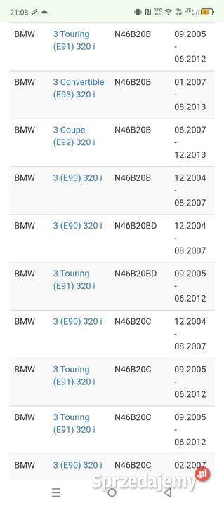 Alternator regenerowany BMW Układ elektryczny silnika Zambrów