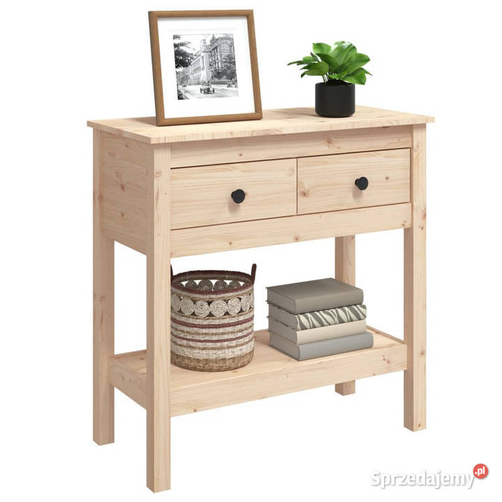 Stolik konsolowy 75x35x75 lite drewno sosnowe sprzedam