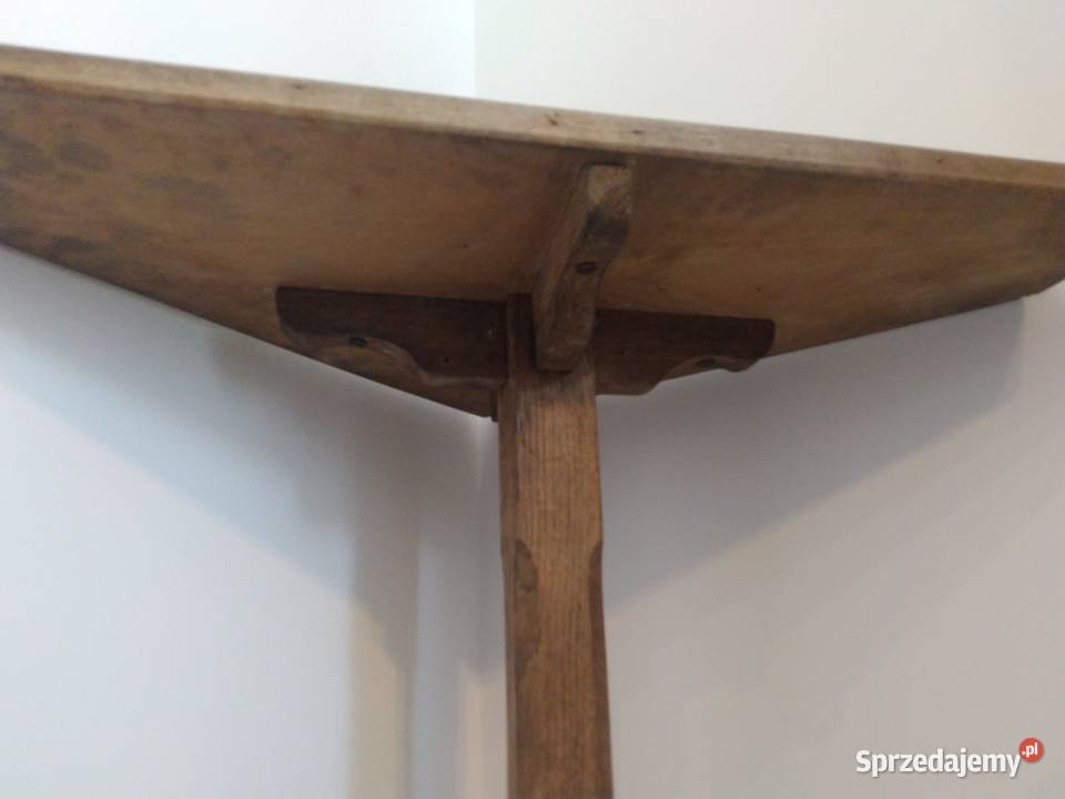 Stary drewniany stolik narożny Przemyśl