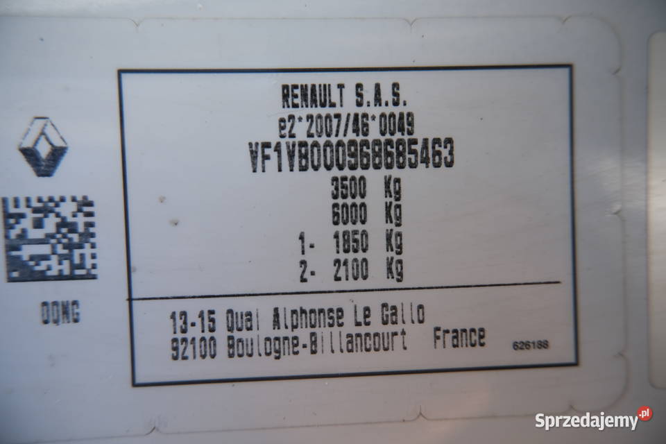 RENAULT MASTER 2022 229900 ccm 163 nieuszkodzony Samochody dostawcze mazowieckie Warszawa