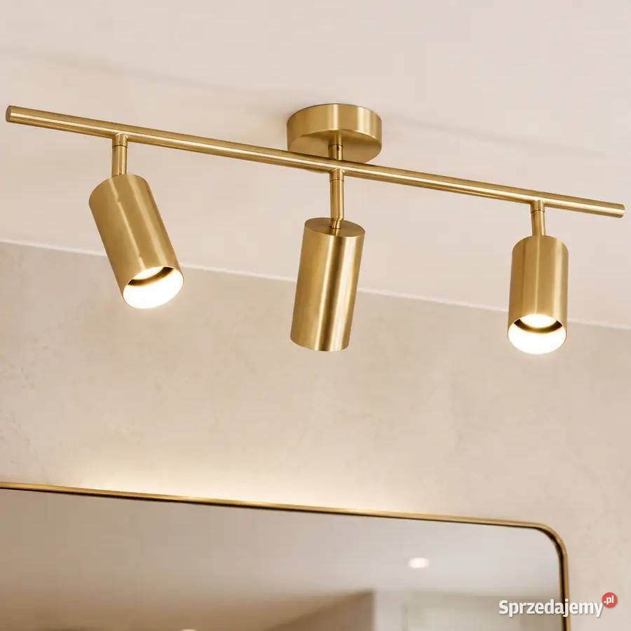 Złota Lampa Sufitowa Glamour Modern Designerska Warszawa