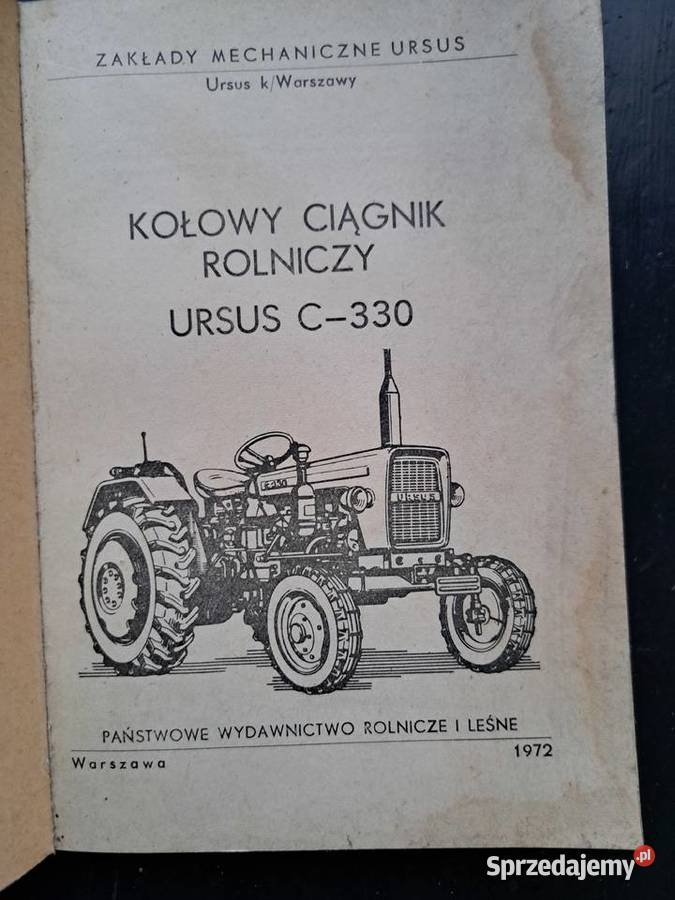 Instrukcja obsługi c 330 Ursus kujawsko-pomorskie Pakość