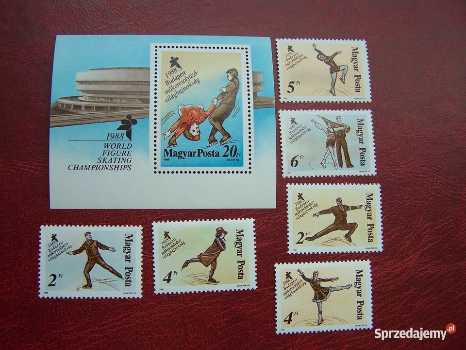 Węgry 1988 MNH Mi 394651 Sport Łyżwiarstwo Tychy