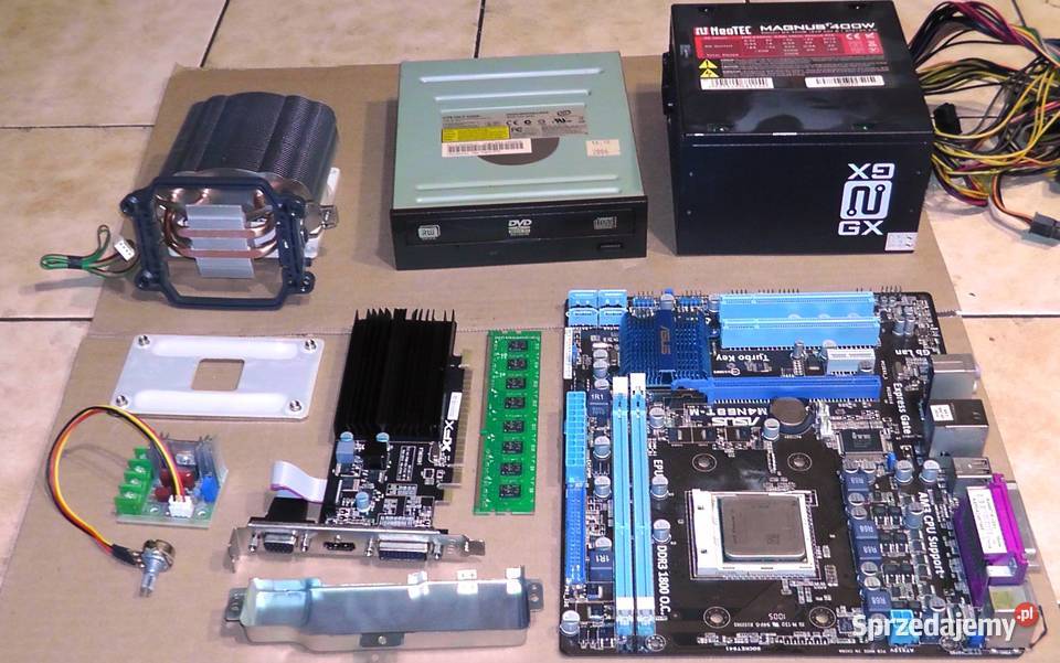 Komputer części płyta głASUSprocesor AMD Karty graficzne Katowice