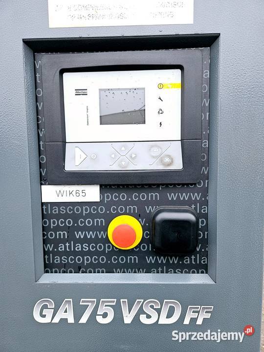 Kompresor powietrza Atlas Copco GA75 VSD FF Krotoszyn