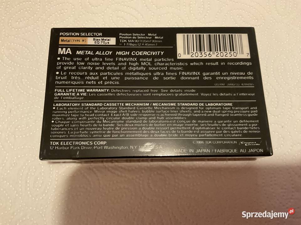 TDK MA 90 1986r USA Sosnowiec