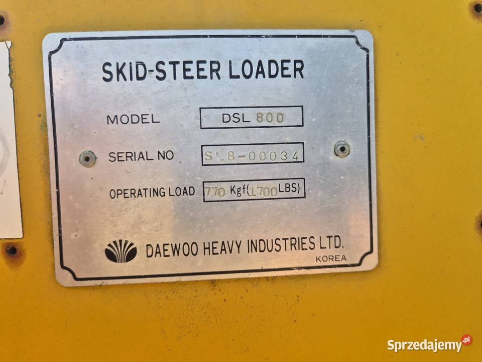 Bobcat miniładowarka daewoo dls 800 Bobcat Kamień-Kolonia