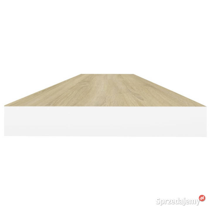Półki ścienne 2 dębowobiałe 120 x 235 x 38 MDF Warszawa