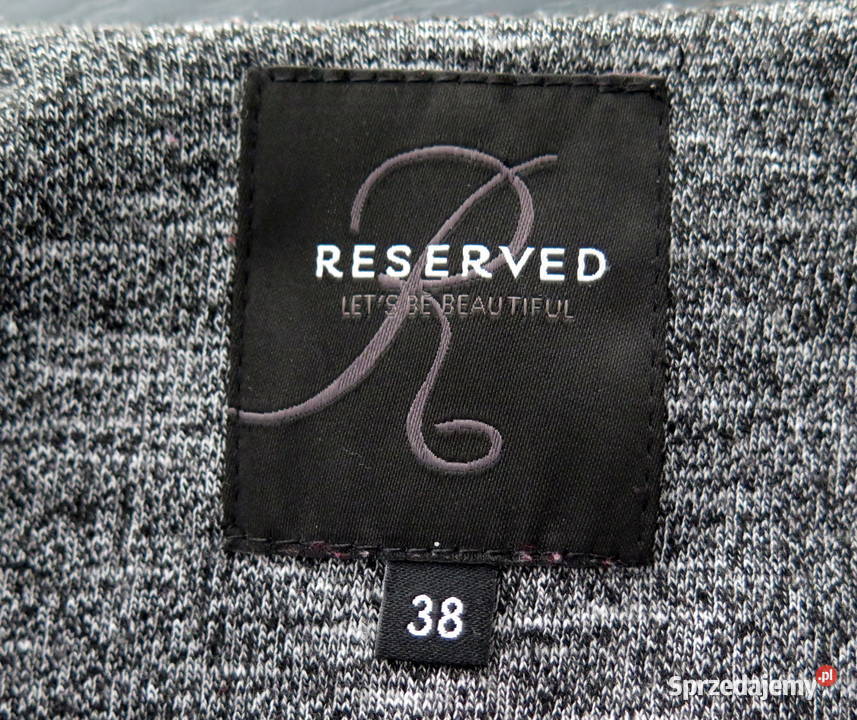 Elegancki luźny żakiet wdzianko Reserved r M czarny wielkopolskie Komorniki