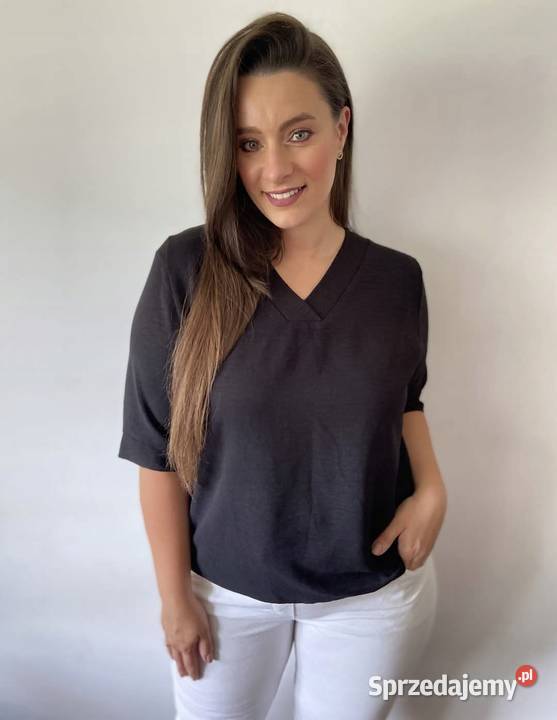 Bluzka TOP Kasia Styl czarna 4XL 48 136 biust Pątnów