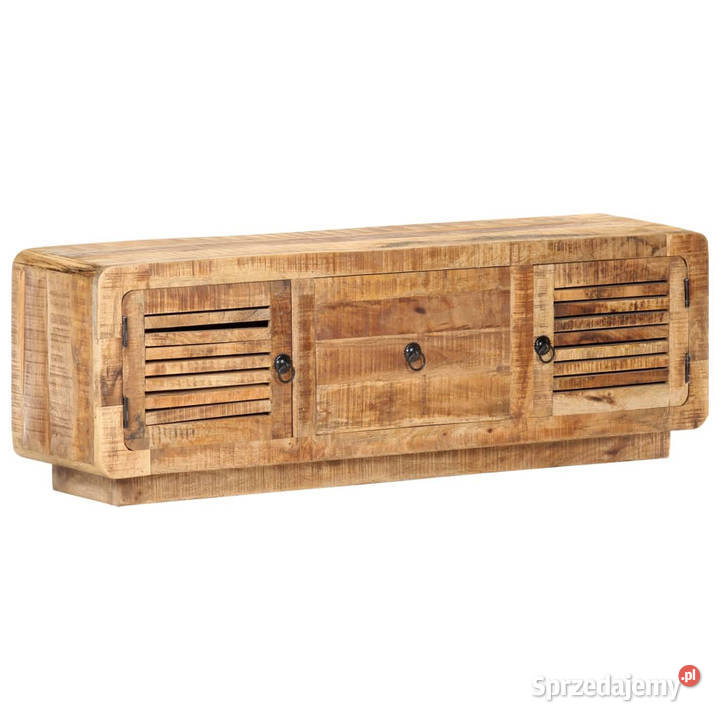 Szafka pod TV 120x30x40 surowe drewno mango RTV mazowieckie Warszawa
