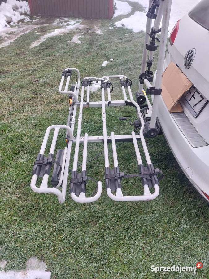 Bagażnik na 4 rowery na hak uchylny firmy MFT sprzedam