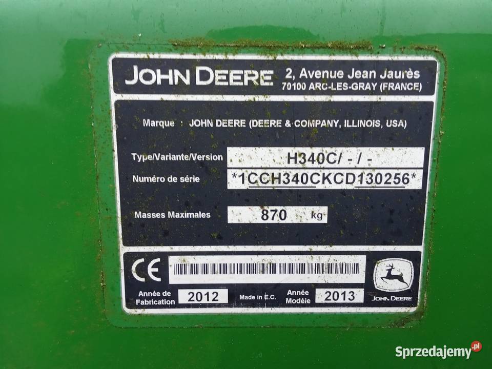 Ładowacz czołowy john deere pomorskie Rudno