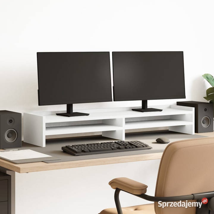 Podstawka pod monitor biała 100x24x16 WM854724
