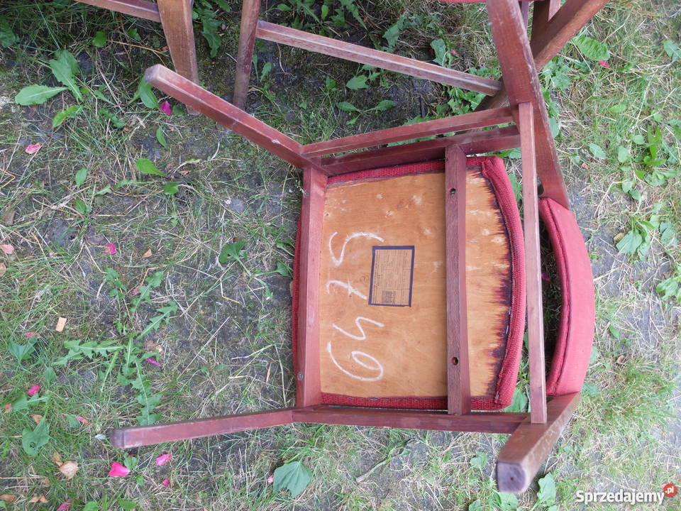 Komplet 3 krzeseł Medeo77 Swarzędz z epoki PRL Kościan