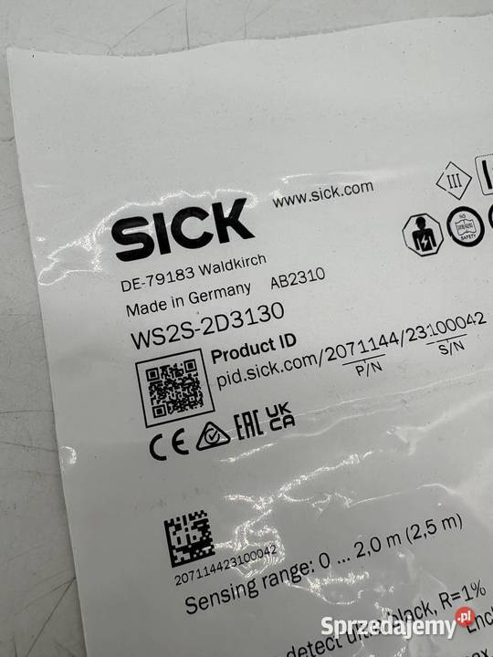Sick WS2S2D3130 2071144 Czujnik optyczny Warszawa sprzedam