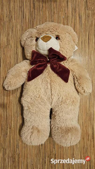 Duży Miś puszysty jasny brąż nowy Długość 70 Łódź