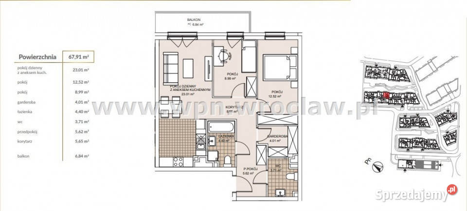Mieszkanie na sprzedaż Wrocław 679m2 3pokojowe dolnośląskie