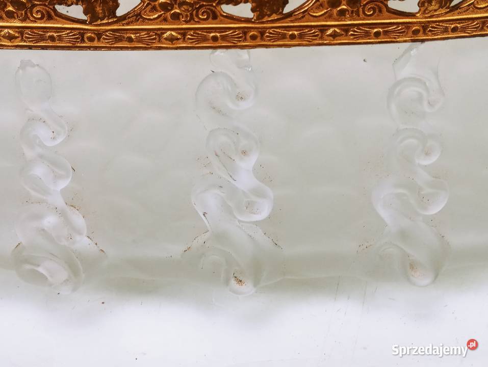 Loetz Żardiniera Szkło Brąz Pozłacany Nowa Sól sprzedam