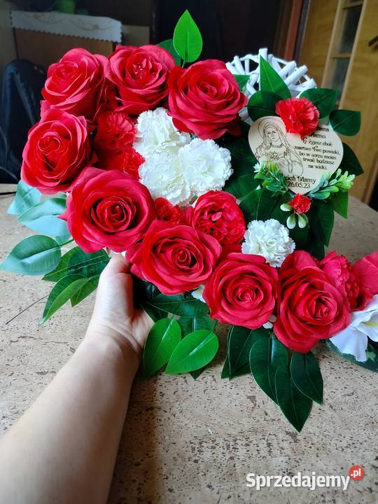 Serce na cmentarz na Dzień Mamy Słaboszewo