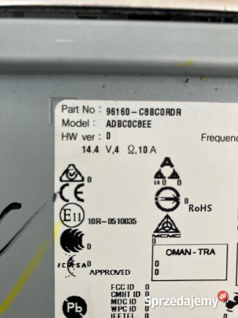 Radio Hyundai i20 II ekrandotyk Nawigacje fabryczne wielkopolskie Grodziec sprzedam