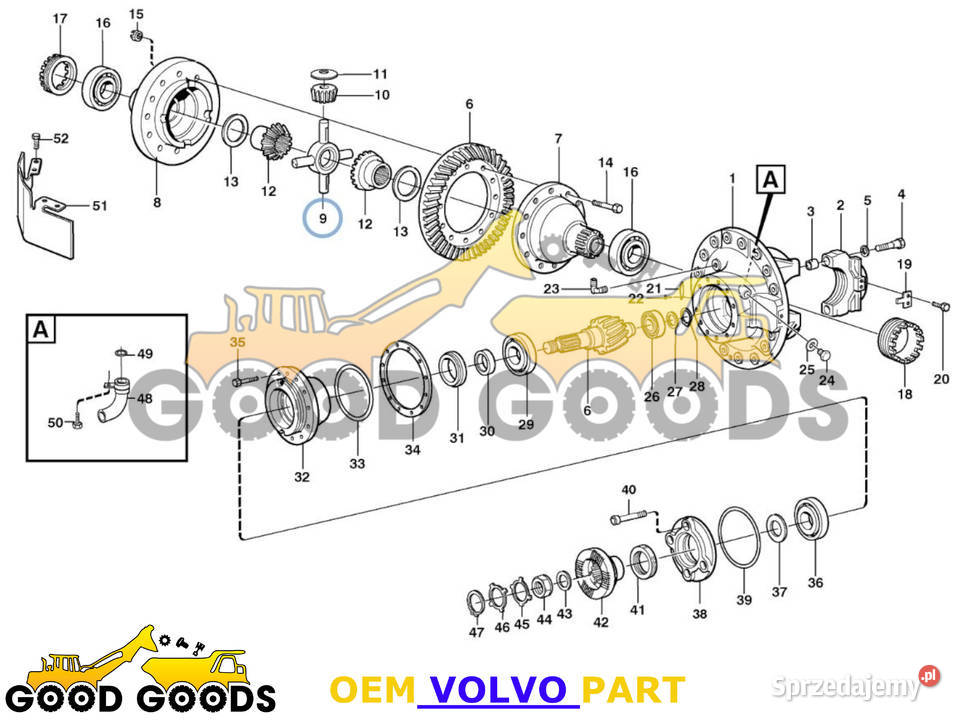VOLVO KRZYŻAK MECHANIZMU RÓŻNICOWEGO 11102257 Władysławów sprzedam