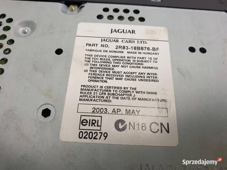 Jaguar SType RADIO CD 2R8318B876BF lubelskie Janów sprzedam