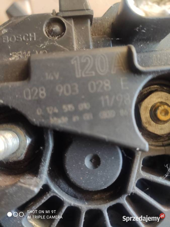 alternator 120A Golfbora TDI osobowe śląskie Zabrze sprzedam