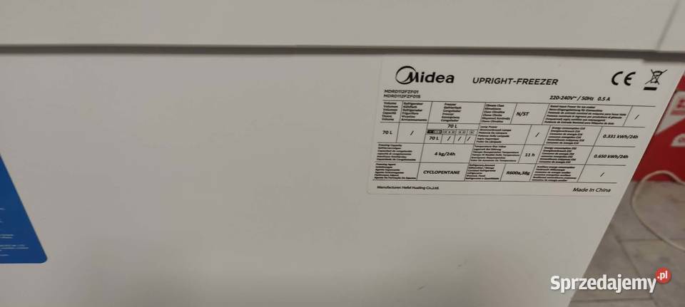 Zamrażarka Szufladowa Midea Mała Używana Pozostałe Zgorzelec