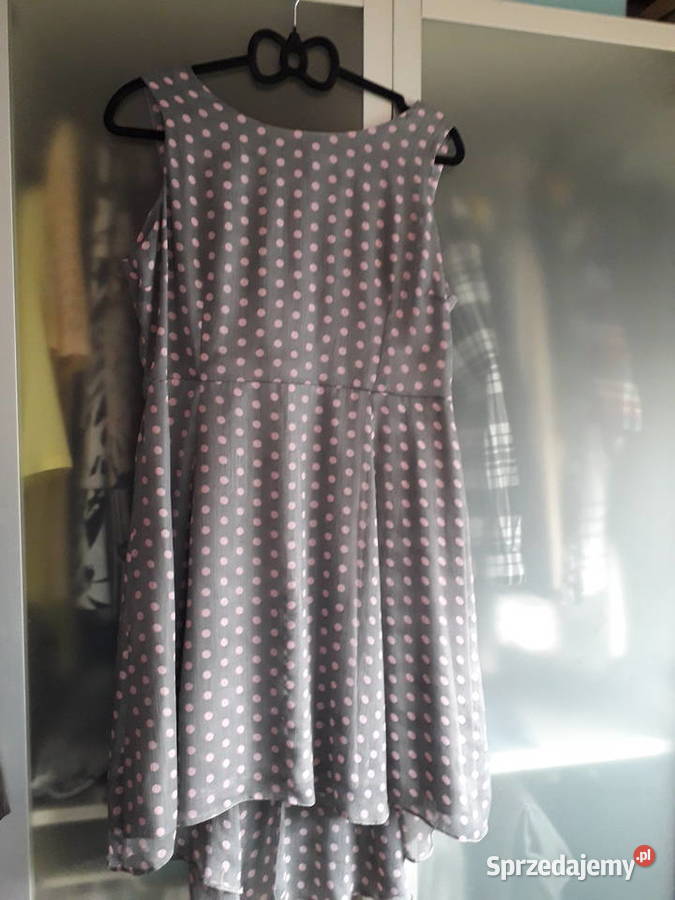 Śliczna sukienka w grochy rozmiar ML Spódnice i sukienki Moda i Styl Kraków