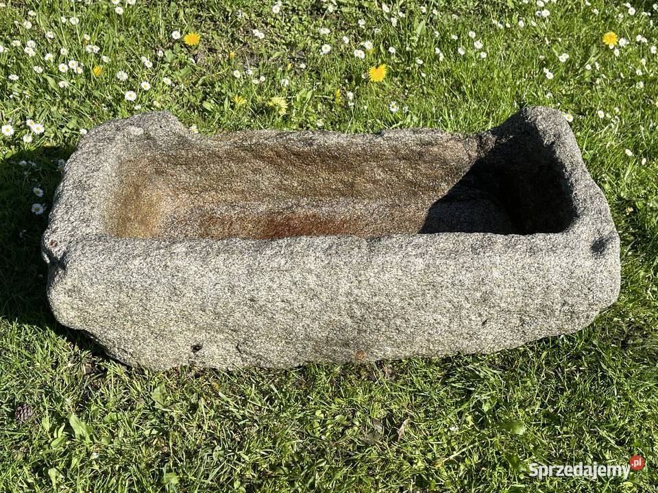 STARE KORYTO KAMIENNE GRANIT 78 KWIETNIK Pozostałe Bielawa