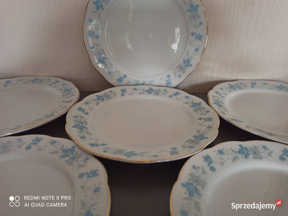 Talerze porcelanowe PRL 6 Porcelana i szkło Białystok