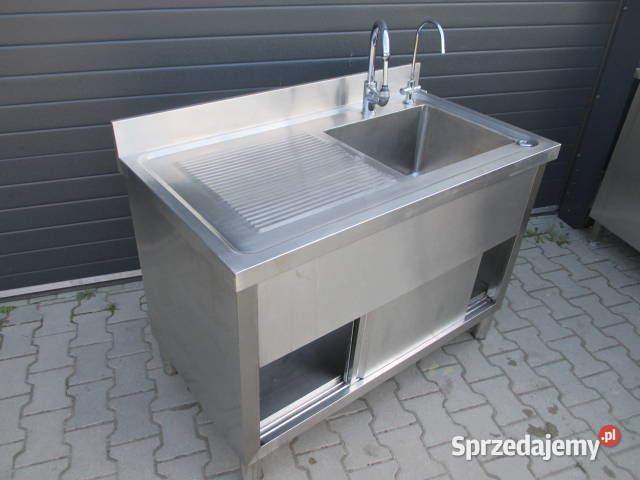 Zlew Gastronomiczny 1 Komorowy Drzwi Suwane