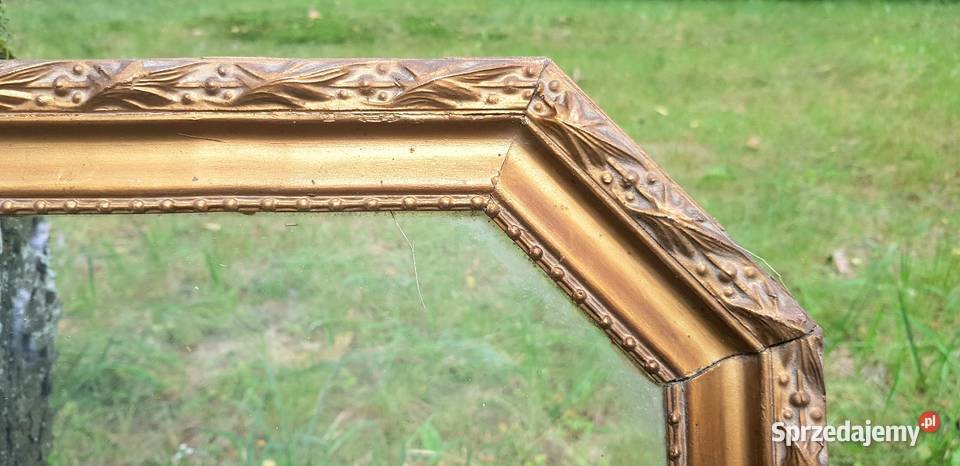Duża stara rama ze szkłem Ruda Śląska