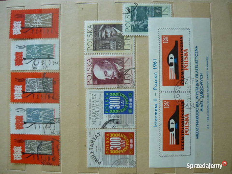 Znaczki rocznik 1961 Filatelistyka Myszków