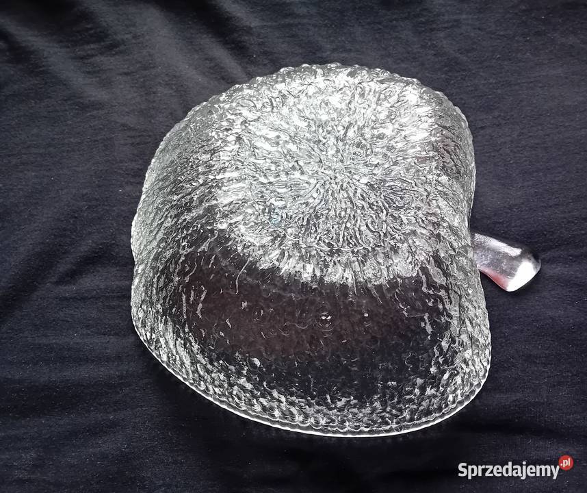 Miska w formie jabłka szkło mrożone Włochy druga Koźminek