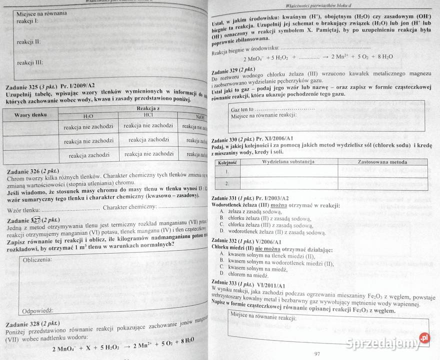 Chemia Tom 1 i 2 Zbiór zadań 20022013 Dariusz Pozostałe Chełm