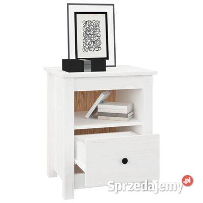 vidaXL Szafki nocne 2 białe 40x35x49 lite drewno mazowieckie Warszawa