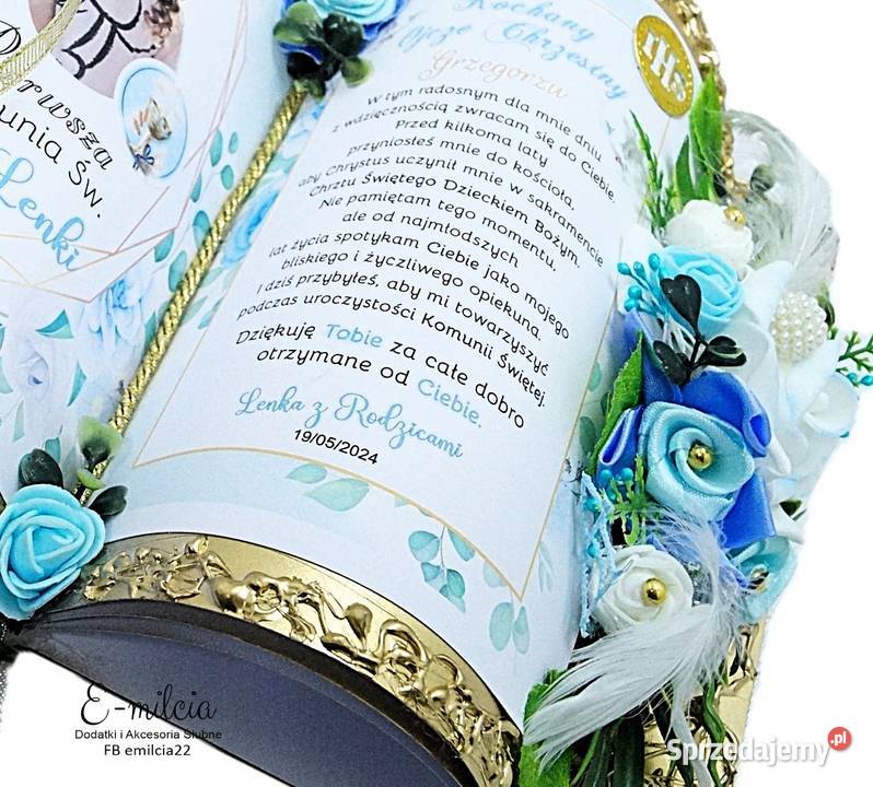 Pamiątka z okazji Pierwszej Komunii Świętej