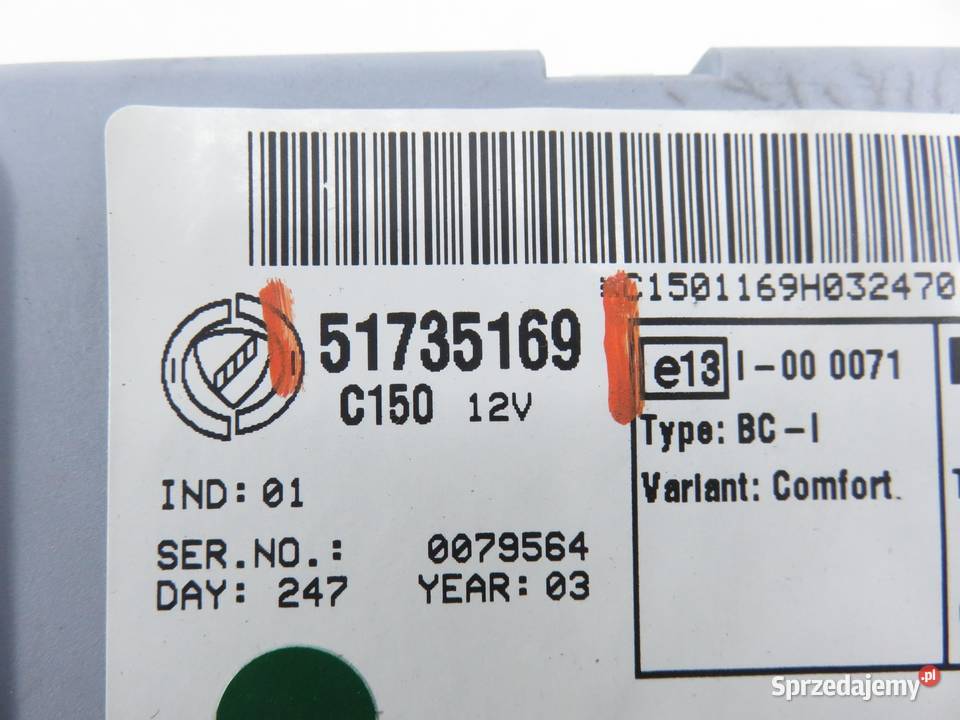 BSI FIAT PUNTO II 12 51735169