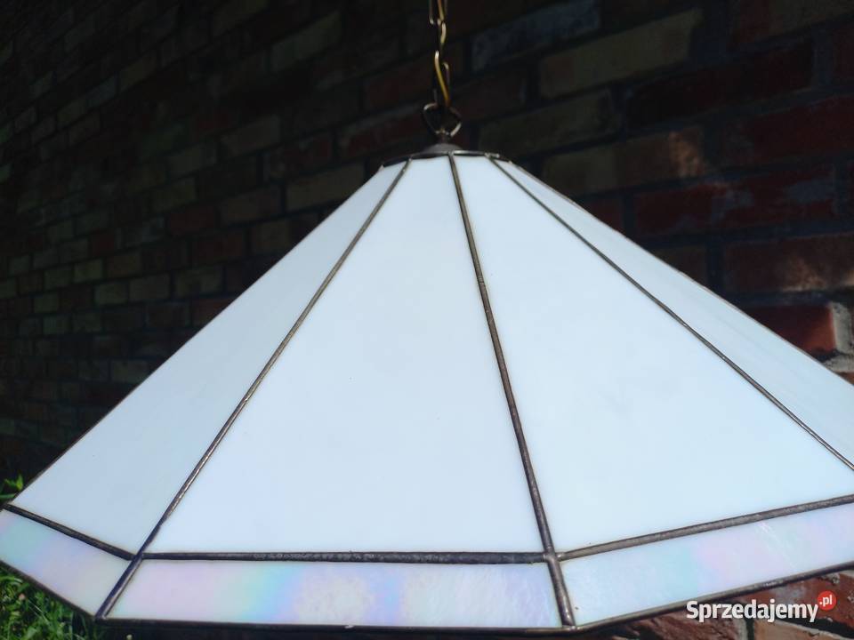 Żyrandol witrażowy duży Lampa wisząca 575 Lampy wiszące Dom i Ogród Gawroniec