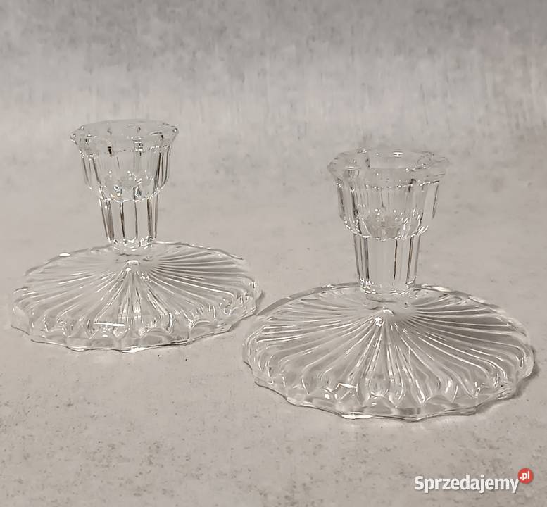 Lead Crystal Kryształowy Świecznik Przezroczysty Jawor