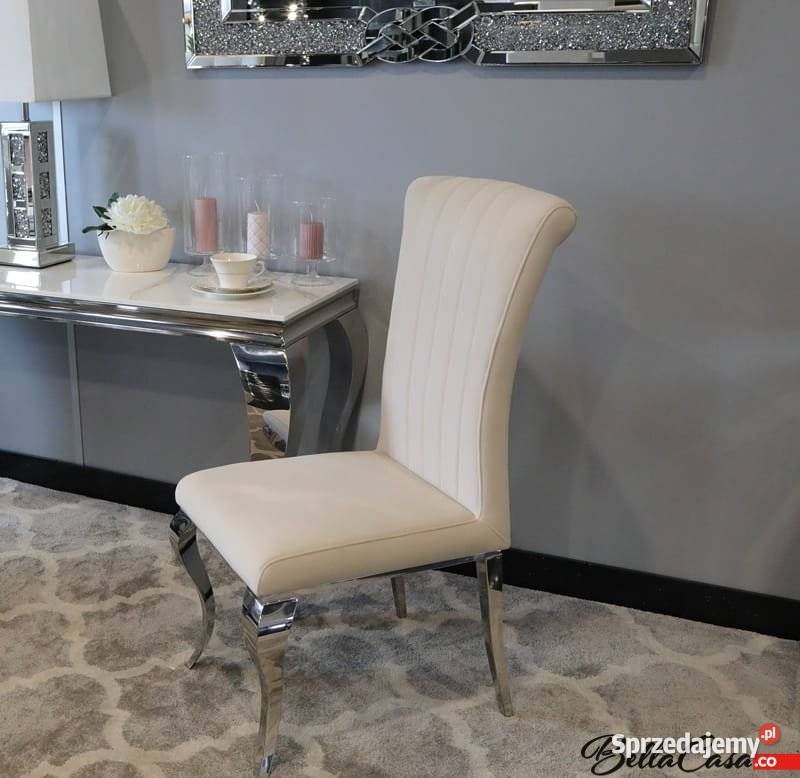 Krzesła glamour Stanley Stal Srebrna Złota RÓŻNE Warszawa