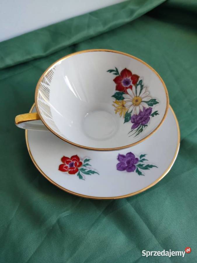 Filiżanka ze spodkiem porcelana Bareuther Głuchołazy sprzedam
